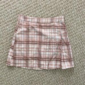 Vici Pink Plaid Skirt
